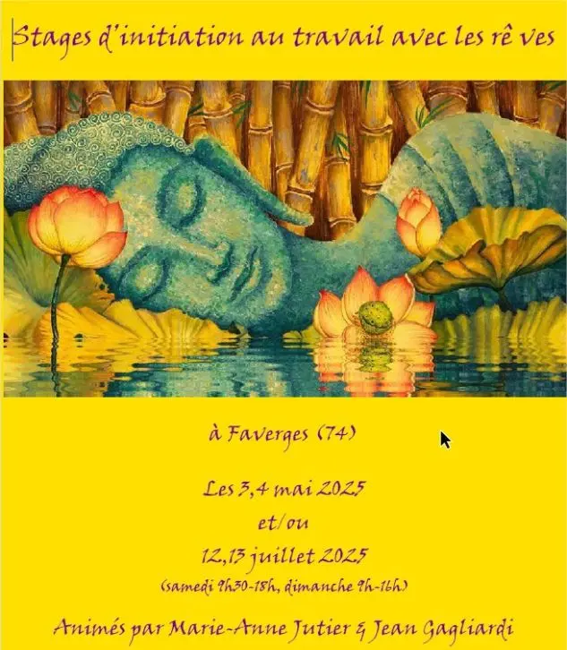 Stage d'initiation au travail avec les rêves - Jean Gagliardi - Stage Onirologie